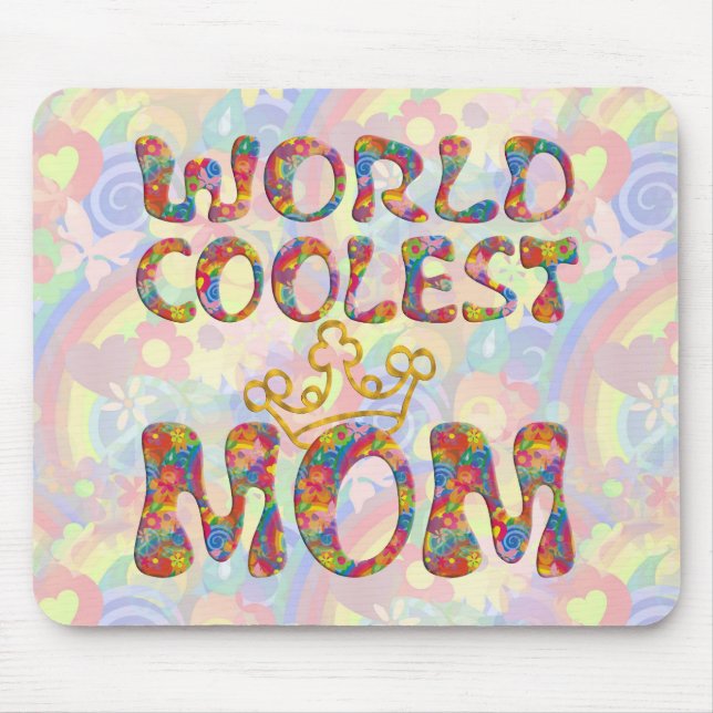 World Coolest Mamma | Blomsterljus Musmatta (Framsidan)