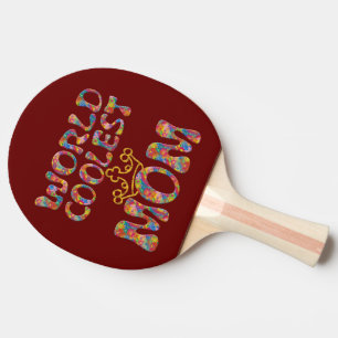 WORLD COOLEST MAMMA + din bakgrund Pingisracket
