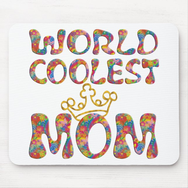 World Coolest Mamma | gör en egen bakgrund Musmatta (Framsidan)