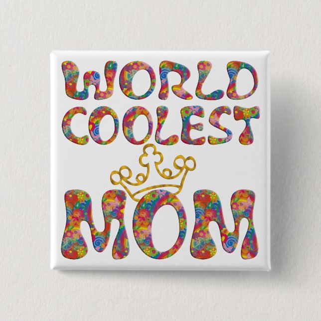 World Coolest Mamma Knapp (Framsida)