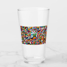 World Cup 2026 Nations Flag Soccer Ball Glass Mug Glaskopp