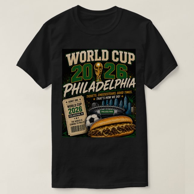 World cup 2026 T-Shirt Philadelphia  (Design framsida)