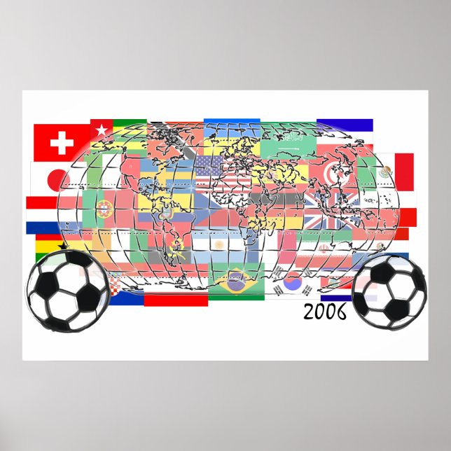 World Cup Soccer Globe Poster (Framsidan)