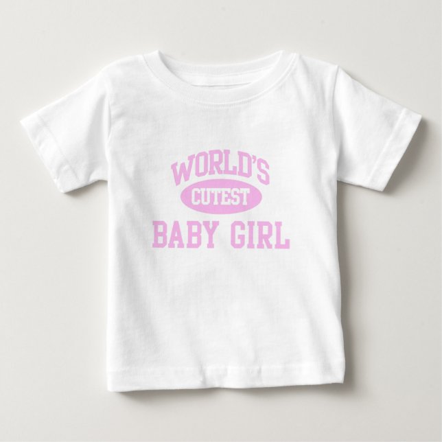 World Cutest Flicka T-Shirt (Framsida)