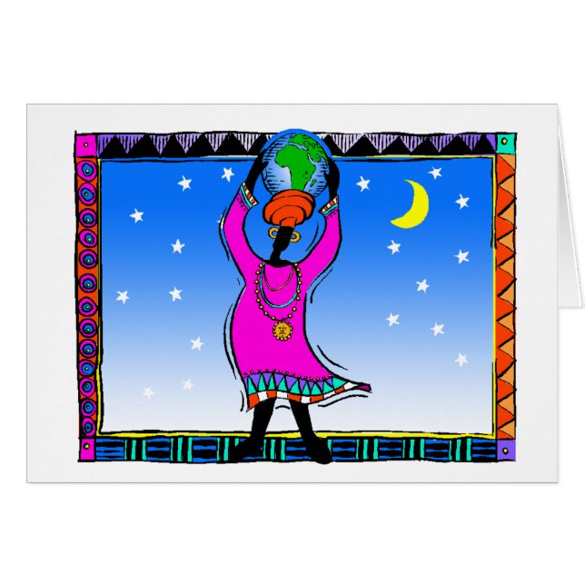 World Dance Hälsningskort (Framsidan Horizontal)