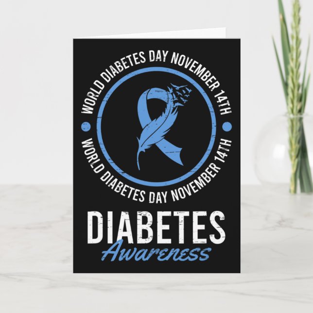 World Diabetes Day November Disease Awareness Insu Kort (Framsida)