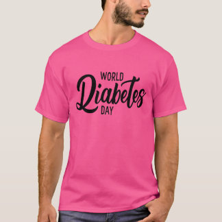 World Diabetes Day Silhouette Vector Illustration T Shirt