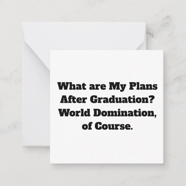 World Domination Note-kort Anteckningskort (Framsida)