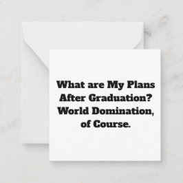 World Domination Note-kort Anteckningskort