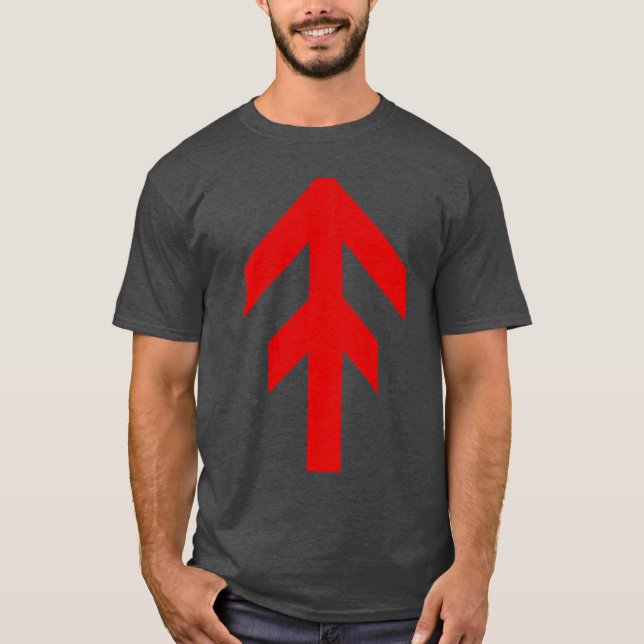 World Domination Rune (röd) T Shirt (Framsida)