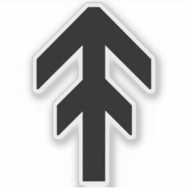 World Domination Rune (svart) Klistermärken