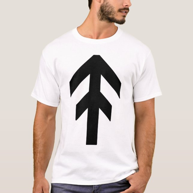 World Domination Rune (svart) T Shirt (Framsida)