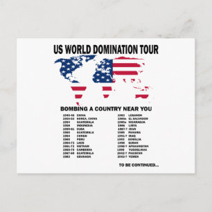 World Domination Tour Vykort