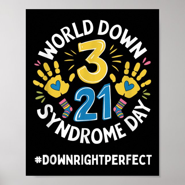 World Down Syndrome Day 321 Awareness Support Mana Poster (Framsidan)