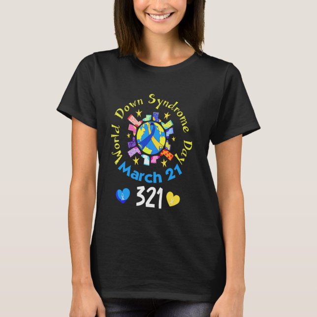 World Down Syndrome Day Awareness 321 Rock Your So T Shirt (Framsida)