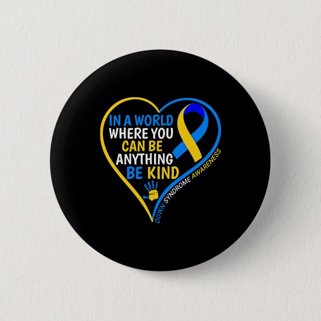 World Down Syndrome Day Be Kined Syndrome Awar Knapp (Framsida)