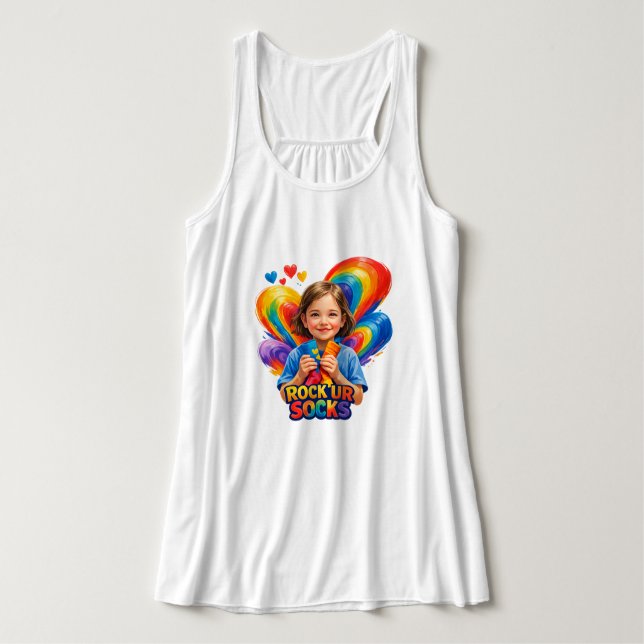 World Down Syndrome Day Linne Med Racerback (Design framsida)