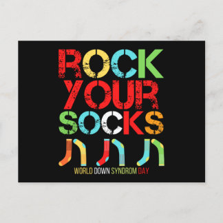 World Down Syndrome Day Rock Your Socks Vykort