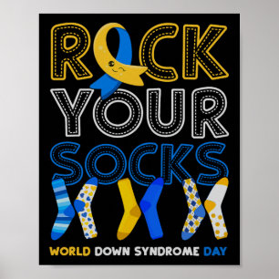 World Down Syndrome Day Sten - din socklarmedveten Poster