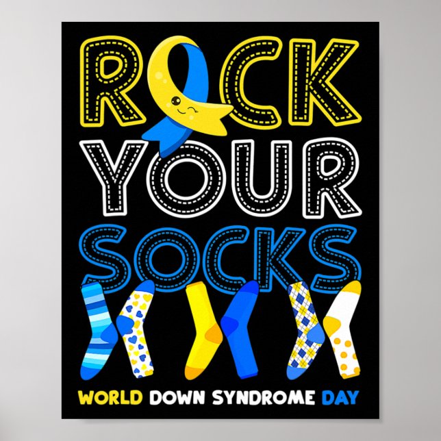 World Down Syndrome Day Sten - din socklarmedveten Poster (Framsidan)