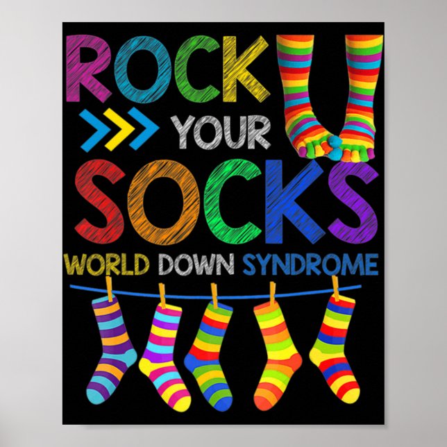 World Down Syndrome Day Sten - din socklarmedveten Poster (Framsidan)