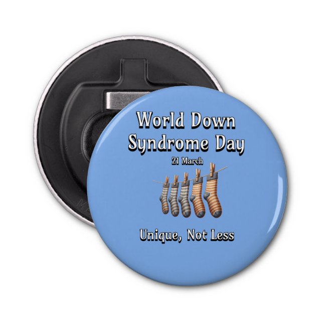 World Down Syndrome Day. Unik, inte mindre Flasköppnare (Framsidan)
