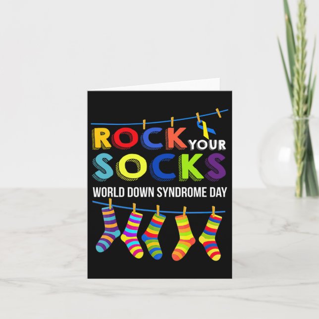 World Down Syndrome Day Your Sockets Awareness Kort (Framsida)