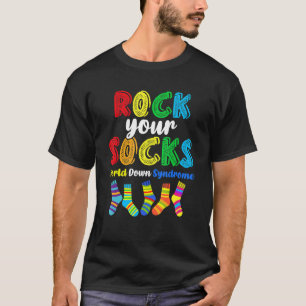 World Down Syndrome Sten - din sockelmedvetenhet D T Shirt