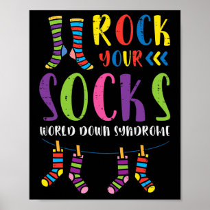 World Down Syndrome Sten Manar för din socklarmedv Poster