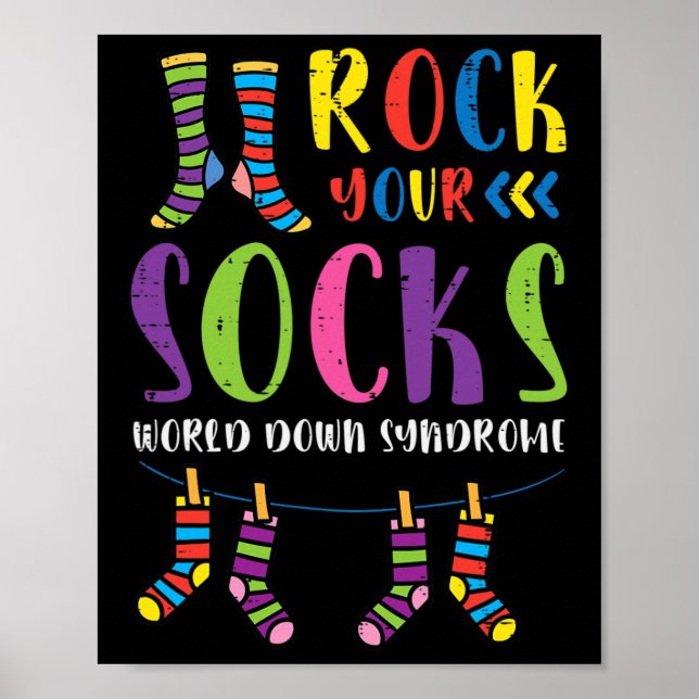 World Down Syndrome Sten Manar för din socklarmedv Poster (Framsidan)