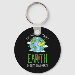 World Earth Day Planet Teacher 2021 Clroom Funny Nyckelring