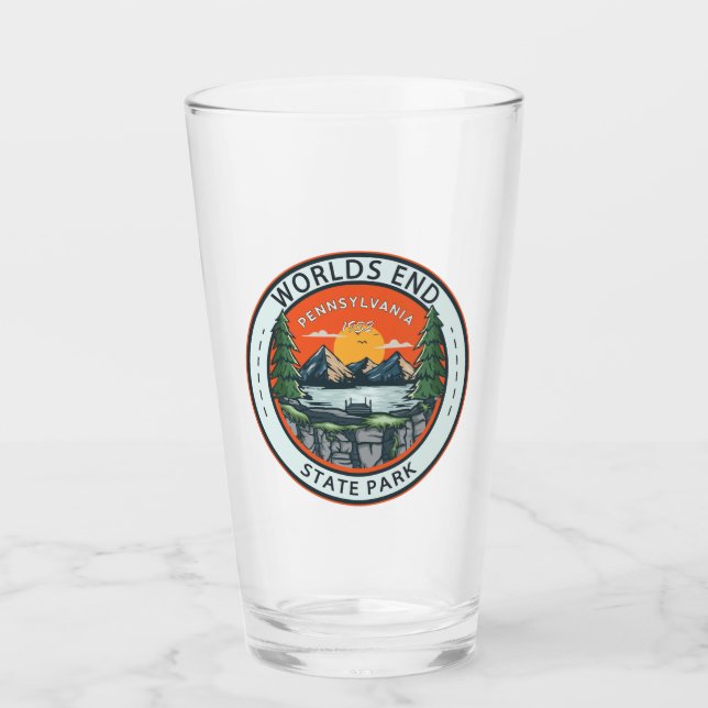 World End State Park Pennsylvania Badge Glaskopp (Framsida)