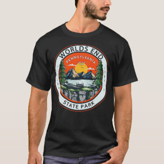 World End State Park Pennsylvania Badge T Shirt
