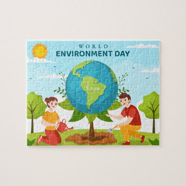 World Environment Day Tree Planting Pussel (Horisontell)