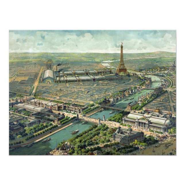 World Expo 1900 Paris Frankrike Fototryck (Framsidan)