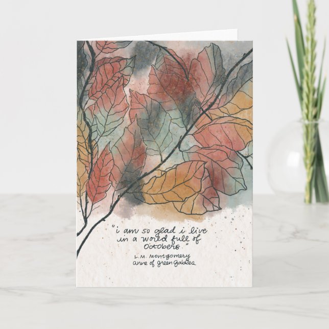 World Full of Octobers, Anne of Green Gables Kort (Framsida)