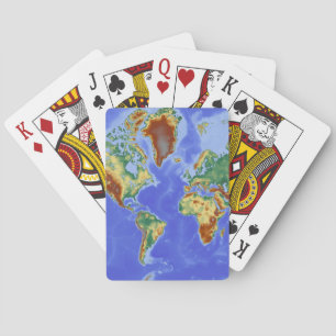 World Geographic Internationell Karta Spel Kort