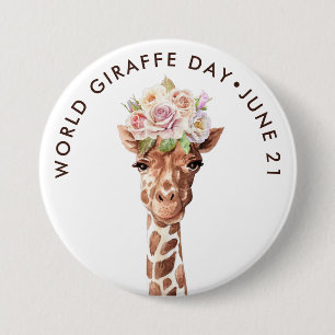 World Giraffe Day, vattenfärgsgiraffe ro Knapp