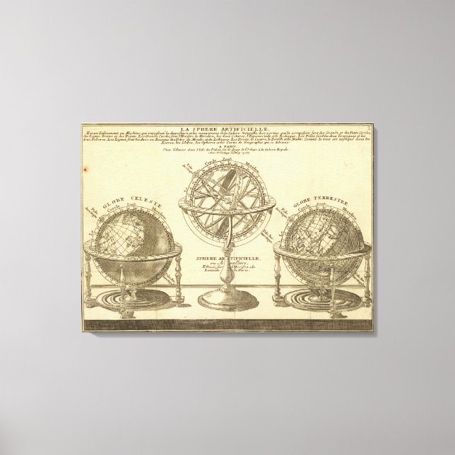 World Globe Canvastryck (Framsida)