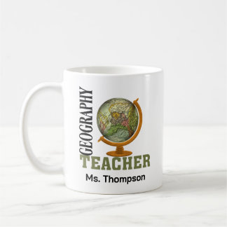 World Globe Geography Teacher Kaffemugg