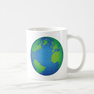 World Globe Karta Kaffemugg