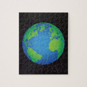 World Globe Karta Starry Himlar Pussel