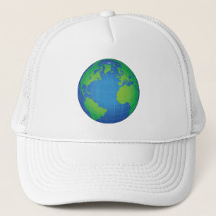 World Globe Karta Truckerkeps