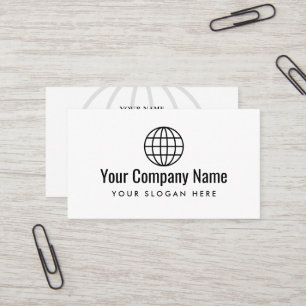 World Globe logotyp Business Card-mall Visitkort