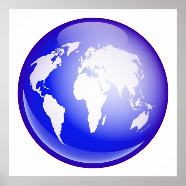 World Globe Poster (Framsidan)