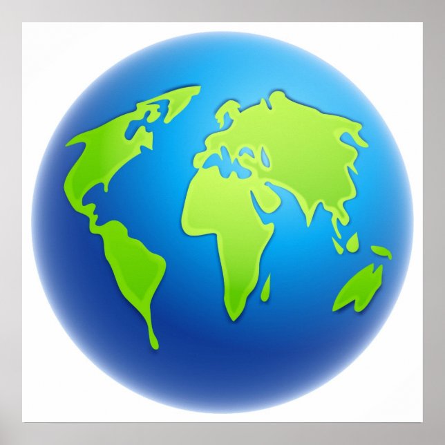 World Globe Poster (Framsidan)