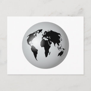 World Globe Vykort