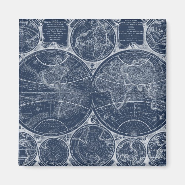 World Globes Blueprint Magnet (Framsidan)
