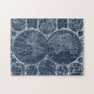 World Globes Blueprint Pussel