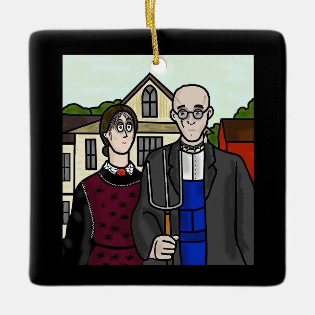 World Goth Day American Gothic Ornament (Framsida)